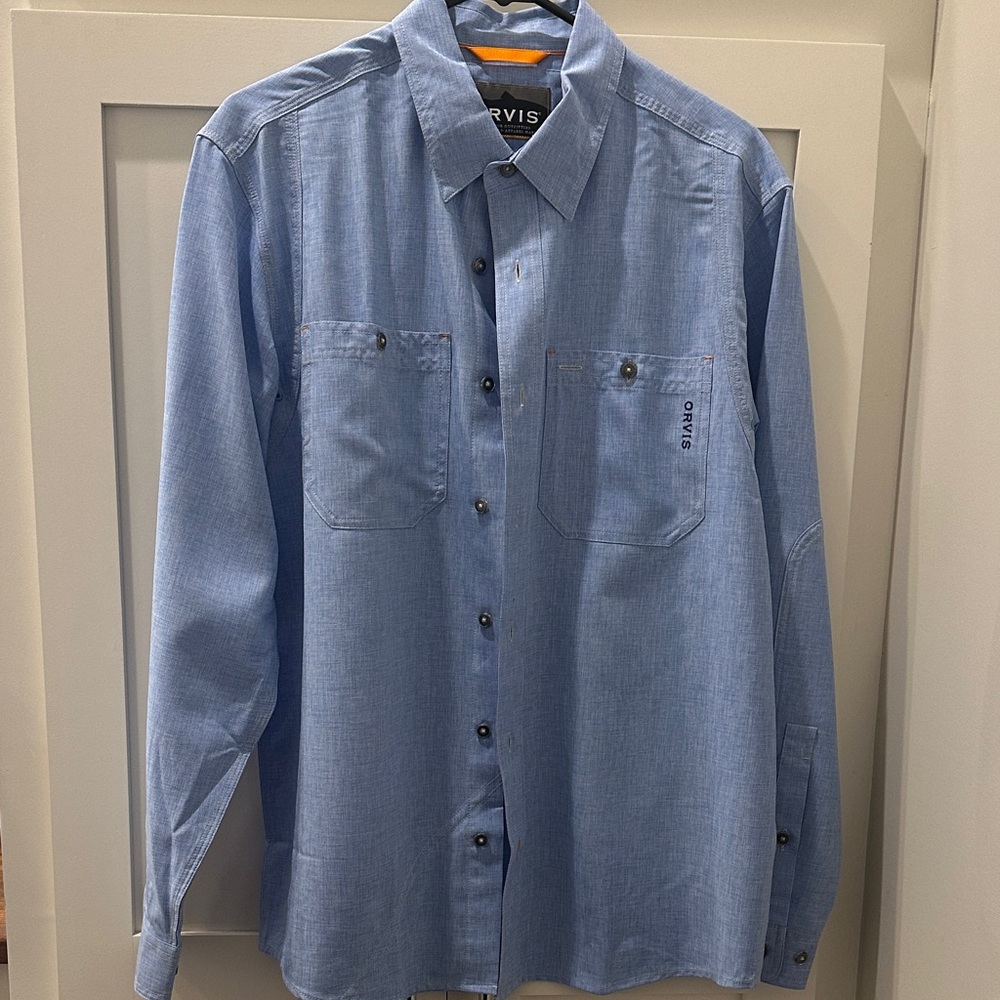 Orvis Sky Blue Button Down Shirt